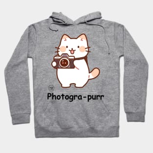 Photogra-purr Funny Photographer Cat Puns Hoodie